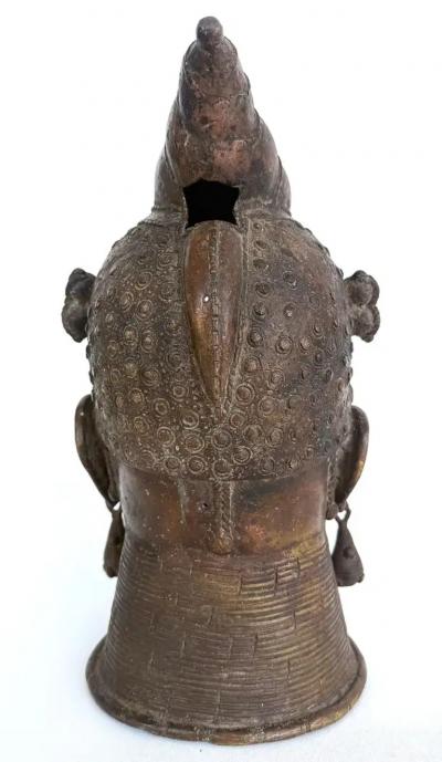 African Bronze Tribal Style Bust from Cameroon 20th Century Great Patina