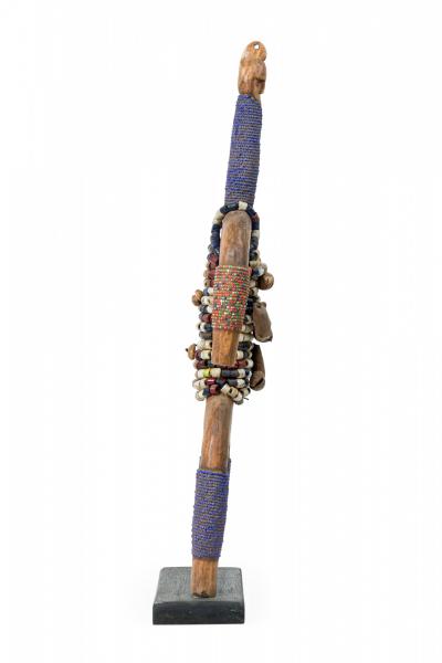 African Cameroon 20th Century Carved Wood Oversized Namchi Doll