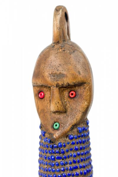 African Cameroon 20th Century Carved Wood Oversized Namchi Doll