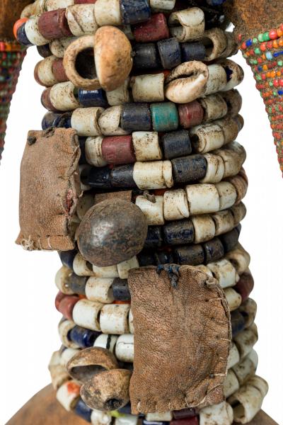African Cameroon 20th Century Carved Wood Oversized Namchi Doll