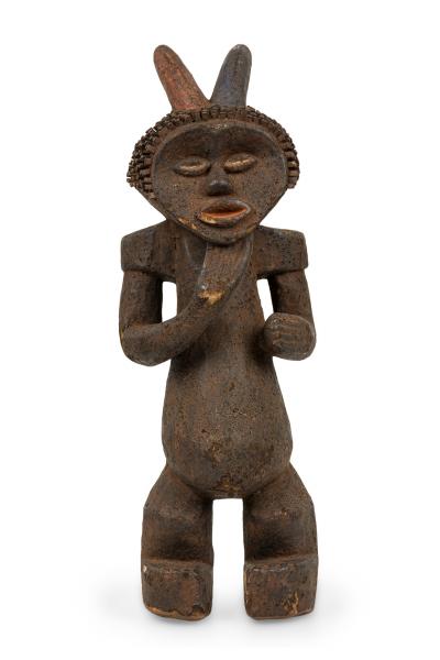 African Cameroon 20th Century Hand Carved Mabila Ancestor Figure