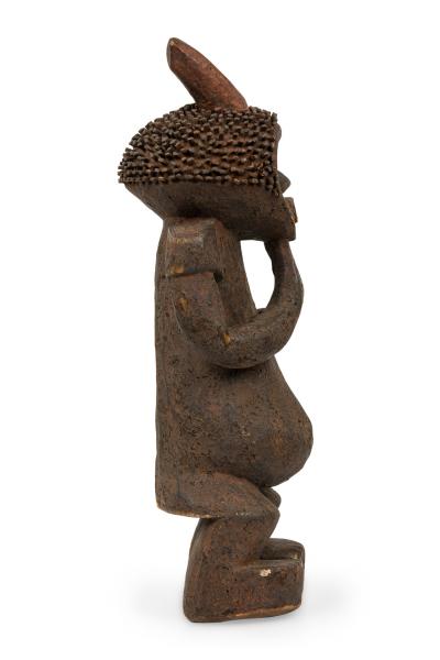 African Cameroon 20th Century Hand Carved Mabila Ancestor Figure