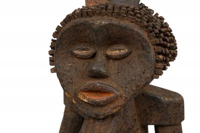 African Cameroon 20th Century Hand Carved Mabila Ancestor Figure