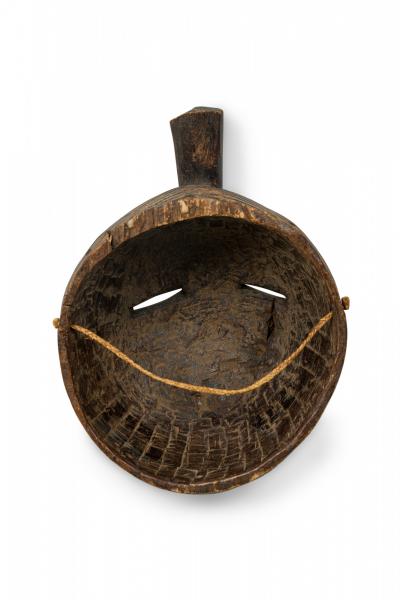African Congo 20th Century Carved Painted Wood Songye Kfwebe Face Mask