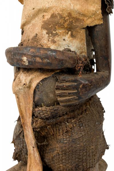 African Congo 20th Century Carved Wood Songye Fetish Figure