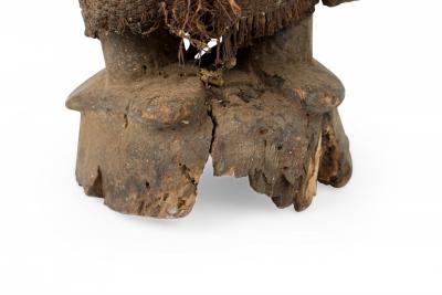 African Congo 20th Century Carved Wood Songye Fetish Figure