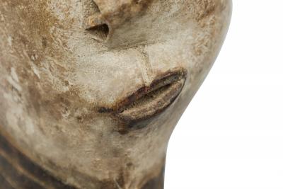 African Congo Early 20th Century Carved Painted Wood Pende Facial Mask