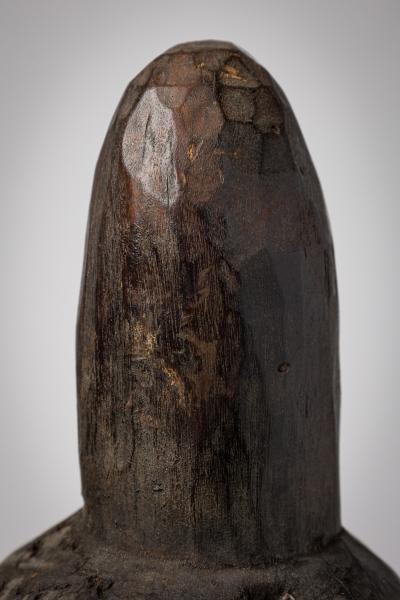 African Congo Early 20th Century Male Figure Wrapped in Raffia Burlap