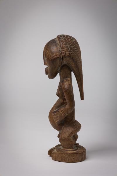 African Congo Mid 20th Century Carved Wooden Songye Fertility