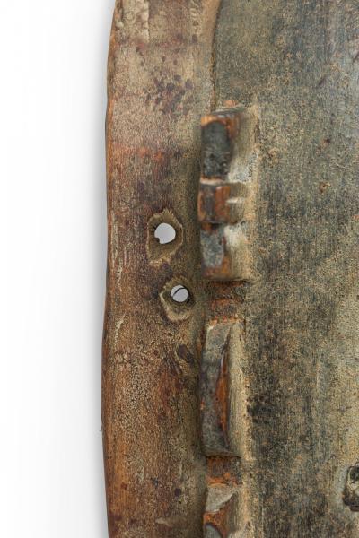 African Cote d Voire 20th Century Carved Wood Brass Do Society Ligbi Hornbill