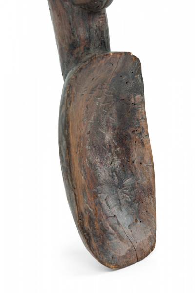 African D R Congo 20th Century Carved Wood Luba Ceremonial Spoon