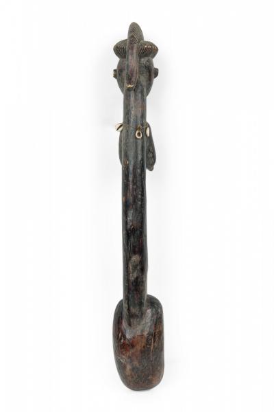 African D R Congo 20th Century Carved Wood Luba Ceremonial Spoon