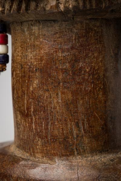 African D R Congo 20th Century Carved Wooden Luba Female Fertility Figure
