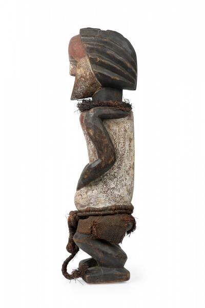 African Gabon 20th Century Carved Wood Ambete Reliquary Figure