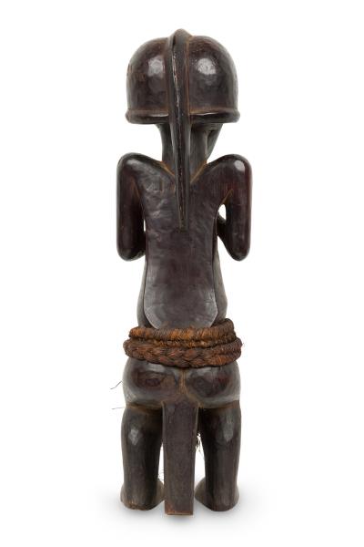 African Gabon 20th Century Hand Carved Fang Ancestor Figure