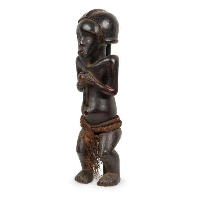 African Gabon 20th Century Hand Carved Fang Ancestor Figure