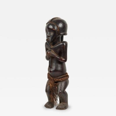 African Gabon 20th Century Hand Carved Fang Ancestor Figure