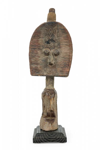 African Gabon Congo 20th Century Carved Wood Kota Mahangwe Reliquary Guardian