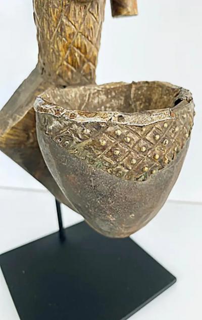 African Gabon Kota People of Sebe Valley Reliquary Pipe 20th Century