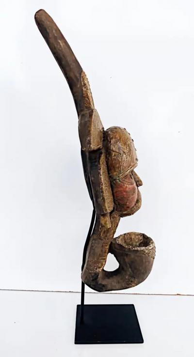 African Gabon Kota People of Sebe Valley Reliquary Pipe 20th Century