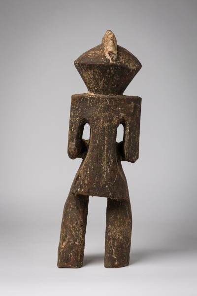 African Gabon Mid 20th Century Carved Wooden Ambete Male Figure