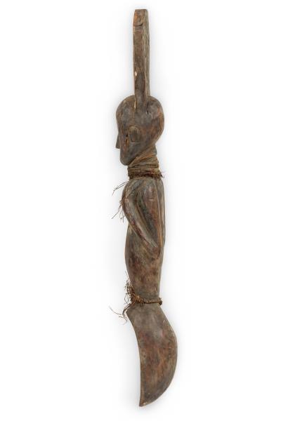 African Gabon Mid 20th Century Hand Carved Tsogo Ceremonial Spoon