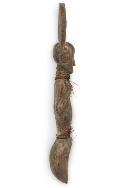 African Gabon Mid 20th Century Hand Carved Tsogo Ceremonial Spoon