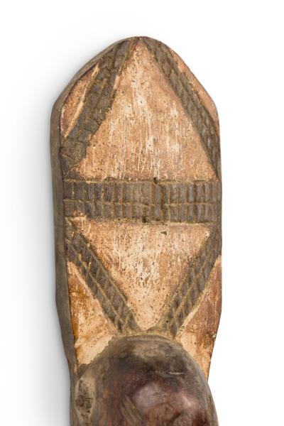 African Gabon Mid 20th Century Hand Carved Tsogo Ceremonial Spoon