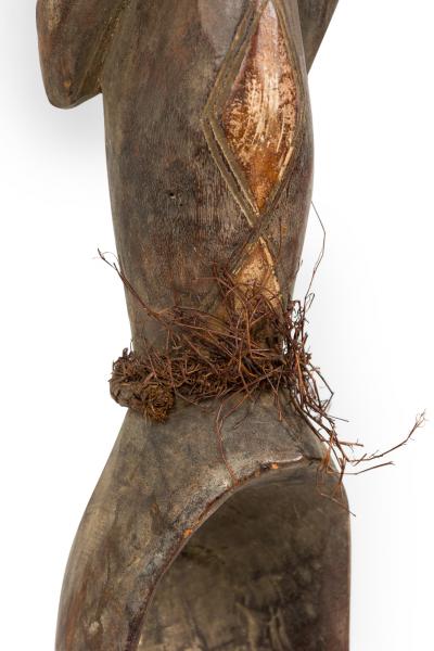 African Gabon Mid 20th Century Hand Carved Tsogo Ceremonial Spoon