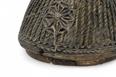 African Ghana 20th Century Asante Kuduo Bronze Gold Dust Vessel