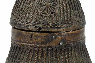 African Ghana 20th Century Asante Kuduo Bronze Gold Dust Vessel
