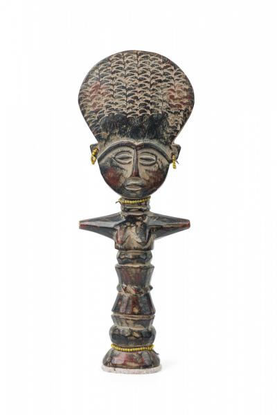 African Ghana Contemporary Carved Wood Ashanti Fertility Doll