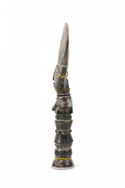 African Ghana Contemporary Carved Wood Ashanti Fertility Doll