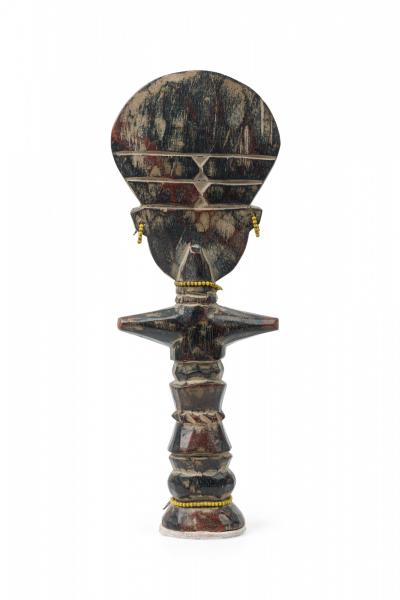African Ghana Contemporary Carved Wood Ashanti Fertility Doll