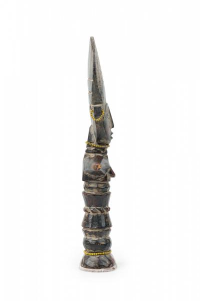 African Ghana Contemporary Carved Wood Ashanti Fertility Doll
