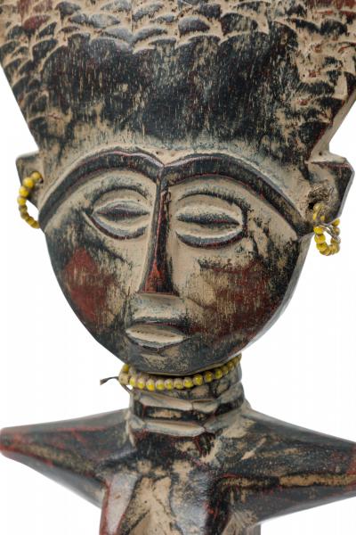 African Ghana Contemporary Carved Wood Ashanti Fertility Doll