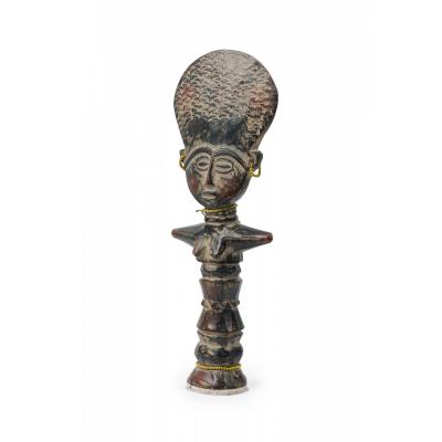 African Ghana Contemporary Carved Wood Ashanti Fertility Doll