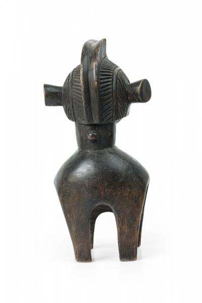 African Guinea 20th Century Carved Wood Baga Nimba Helmet Shoulder Mask