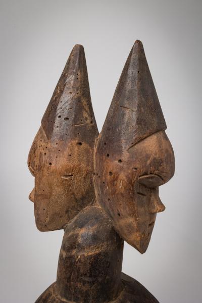 African Guinea Late 20th Century Hand Carved Baga Handheld Mask
