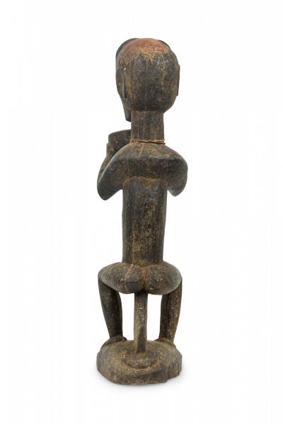 African Ivory Coast 20th Century Carved Wood Baule Mbra Monkey Figure