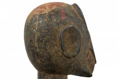 African Ivory Coast 20th Century Carved Wood Baule Mbra Monkey Figure