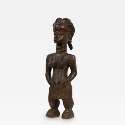 African Ivory Coast 20th Century Hand Carved Dan Fertility Figure
