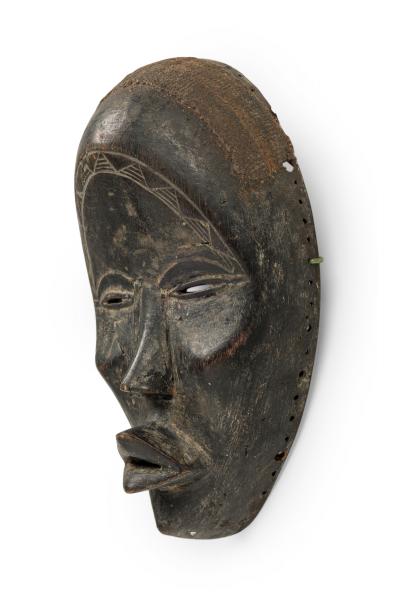 African Ivory Coast 20th Century Hand Carved Wooden Dan tankagle Mask