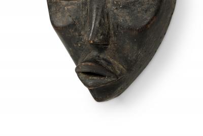 African Ivory Coast 20th Century Hand Carved Wooden Dan tankagle Mask