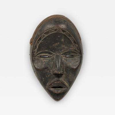 African Ivory Coast 20th Century Hand Carved Wooden Dan tankagle Mask