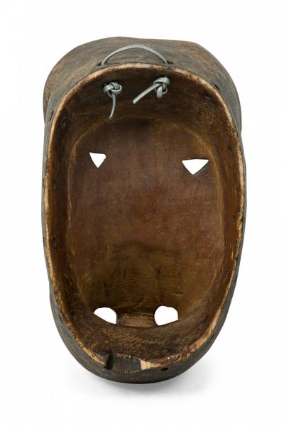 African Ivory Coast Late 20th Century Carved Wood Ngere Monkey Mask