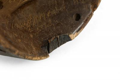 African Ivory Coast Late 20th Century Carved Wood Ngere Monkey Mask