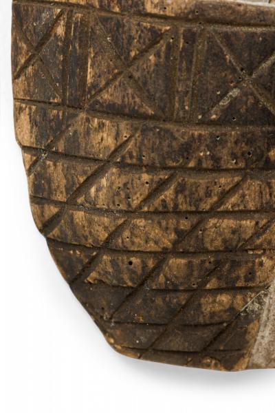 African Liberia Ivory Coast Late 20th Century Carved Painted Wood Grebo Face