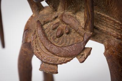 African Mali 20th Century Bronze Dogon Mali pair Horse Rider Figures