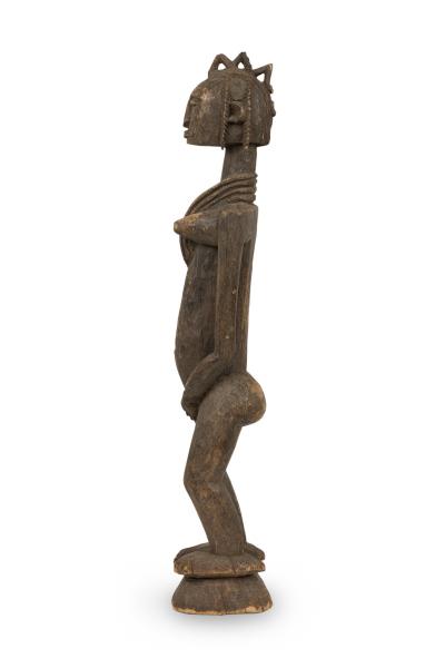African Mali Early 20th Century Hand Carved Wooden Dogon Figure